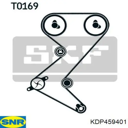 Комплект ГРМ SNR KDP459401 ціна, від 118.73 USD