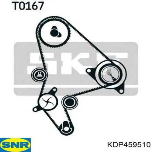 Комплект ГРМ SNR KDP459510 ціна, від 83.59 USD