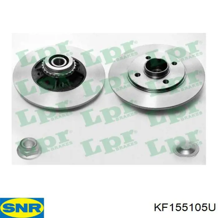 Задні дискові гальма SNR KF155105U ціна, від 66.59 USD