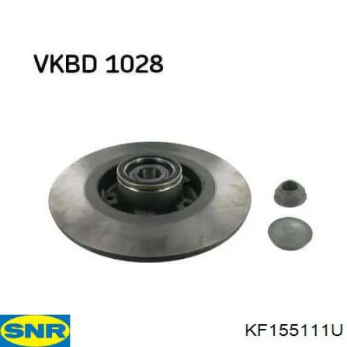KF155111U SNR диск гальмівний задній
