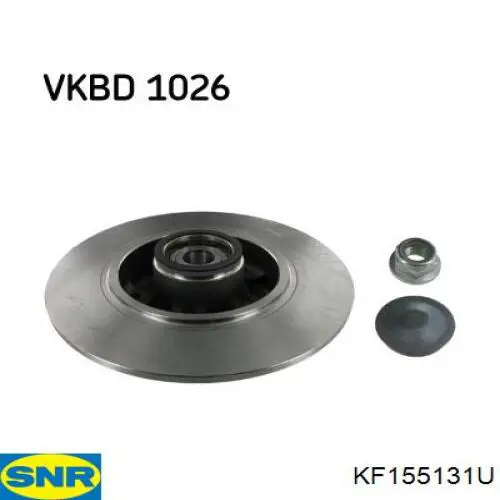 Купити KF155131U SNR Диск заднього гальма