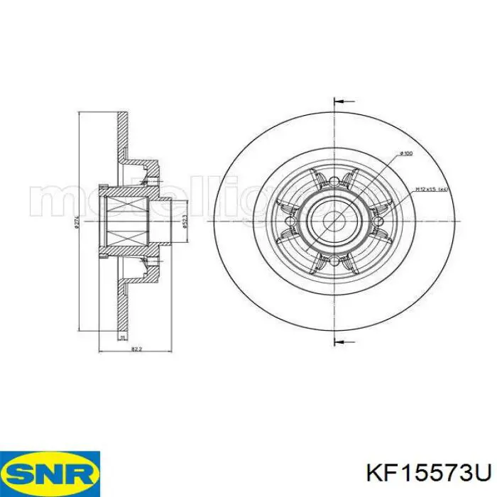 Гальмівні диски KF15573U SNR