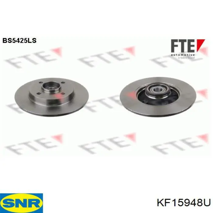 Диск гальмівний задній SNR KF15948U