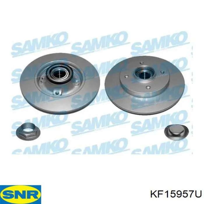 KF15957U SNR диск гальмівний задній
