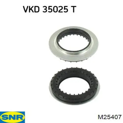Підшипник опорний амортизатора, переднього SNR M25407 ціна, від 11.51 USD