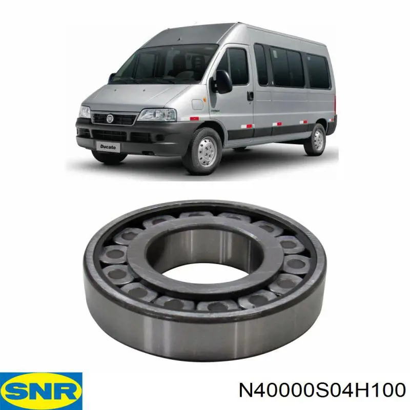 Підшипник вторинного валу коробки SNR N40000S04H100 ціна, від 28.22 USD