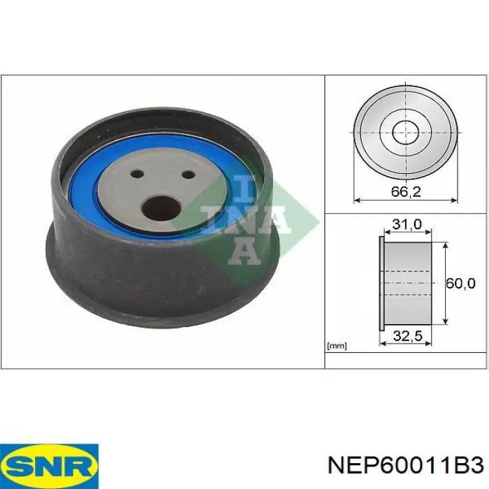 NEP60011B3 SNR Ролик натягувач