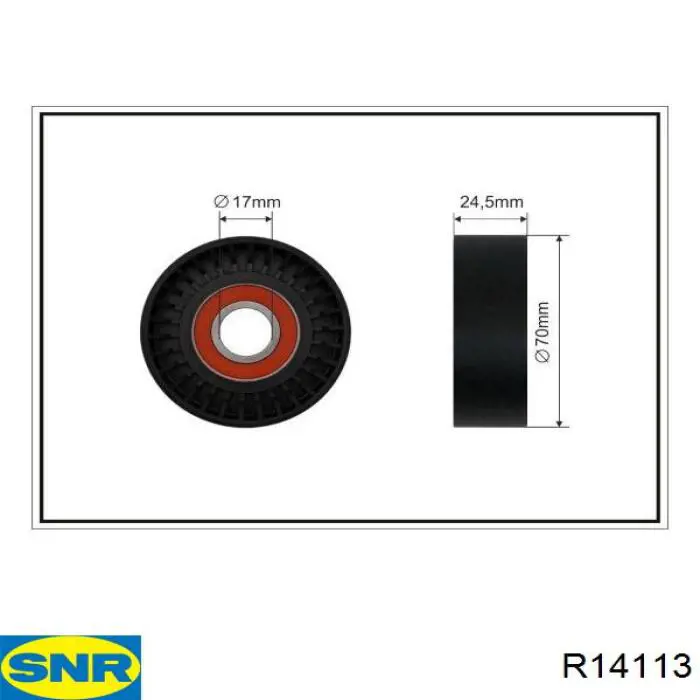Купити R14113 SNR Підшипник ступиці передньої