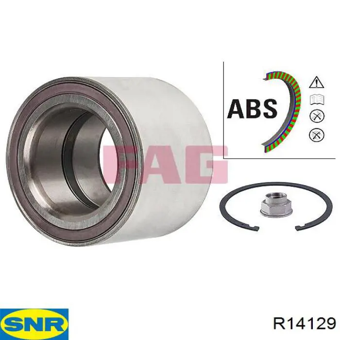Купити R14129 SNR Підшипник ступиці передньої