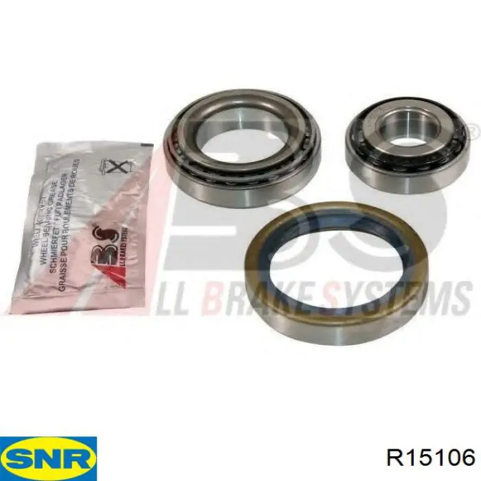 Комплект підшипник маточини передньої SNR R15106 ціна, від 9.88 USD
