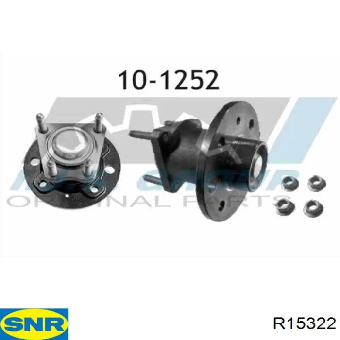 Задня маточина R15322 SNR