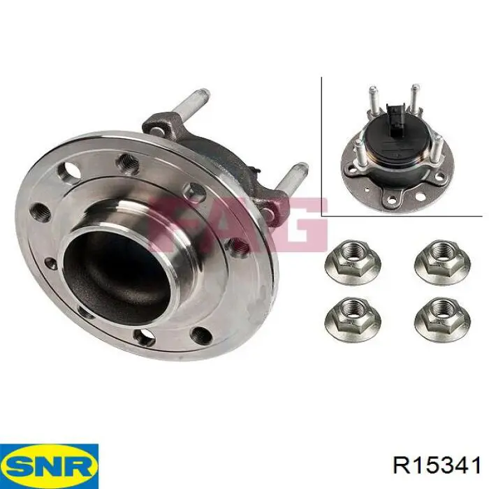 Маточини задніх коліс SNR R15341 ціна, від 84.30 USD