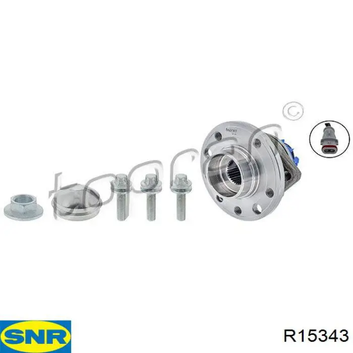 Маточина колеса передня SNR R15343 ціна, від 84.55 USD
