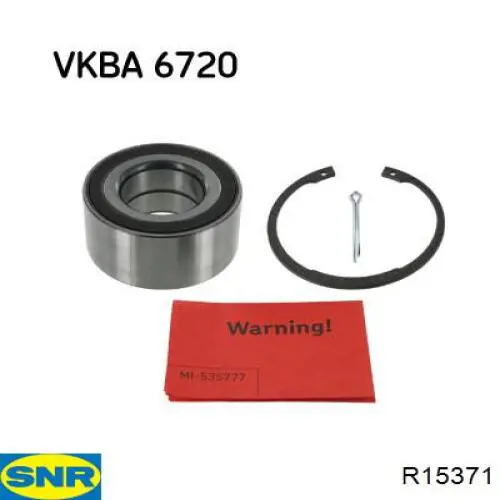Комплект підшипник маточини передньої SNR R15371 ціна, від 33.58 USD
