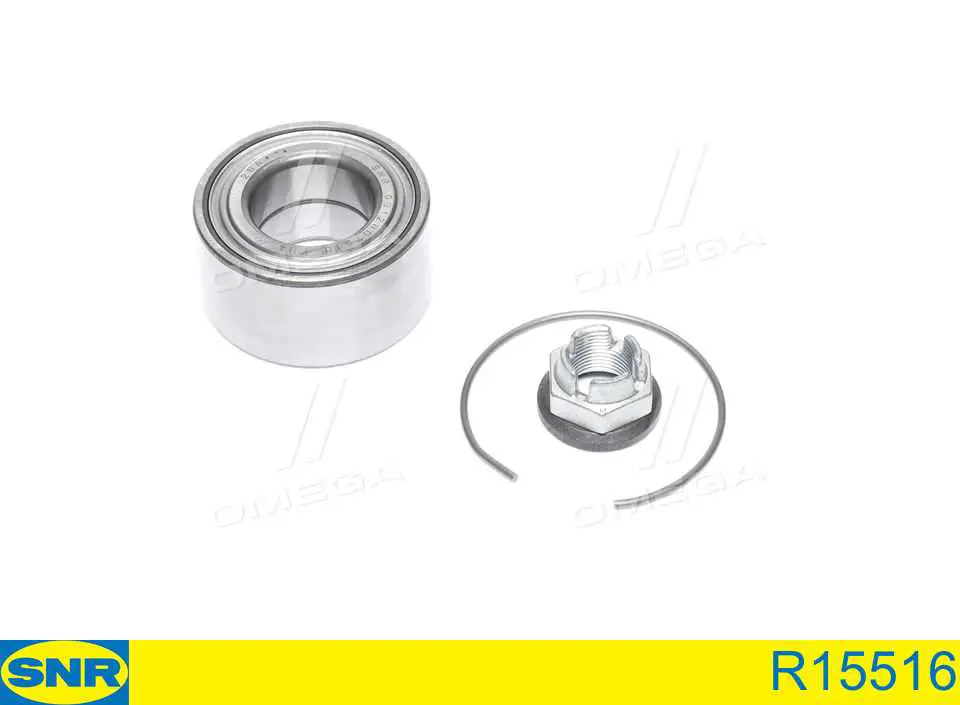 Комплект підшипник маточини передньої SNR R15516 ціна, від 23.30 USD