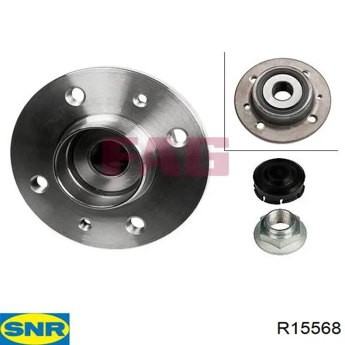 R15568 SNR Маточина задня