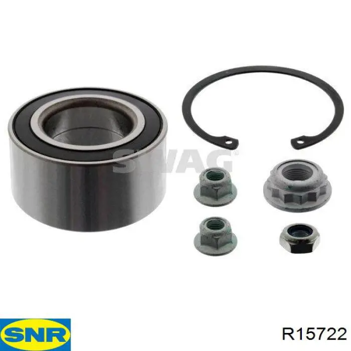 Комплект підшипник маточини передньої SNR R15722 ціна, від 26.33 USD