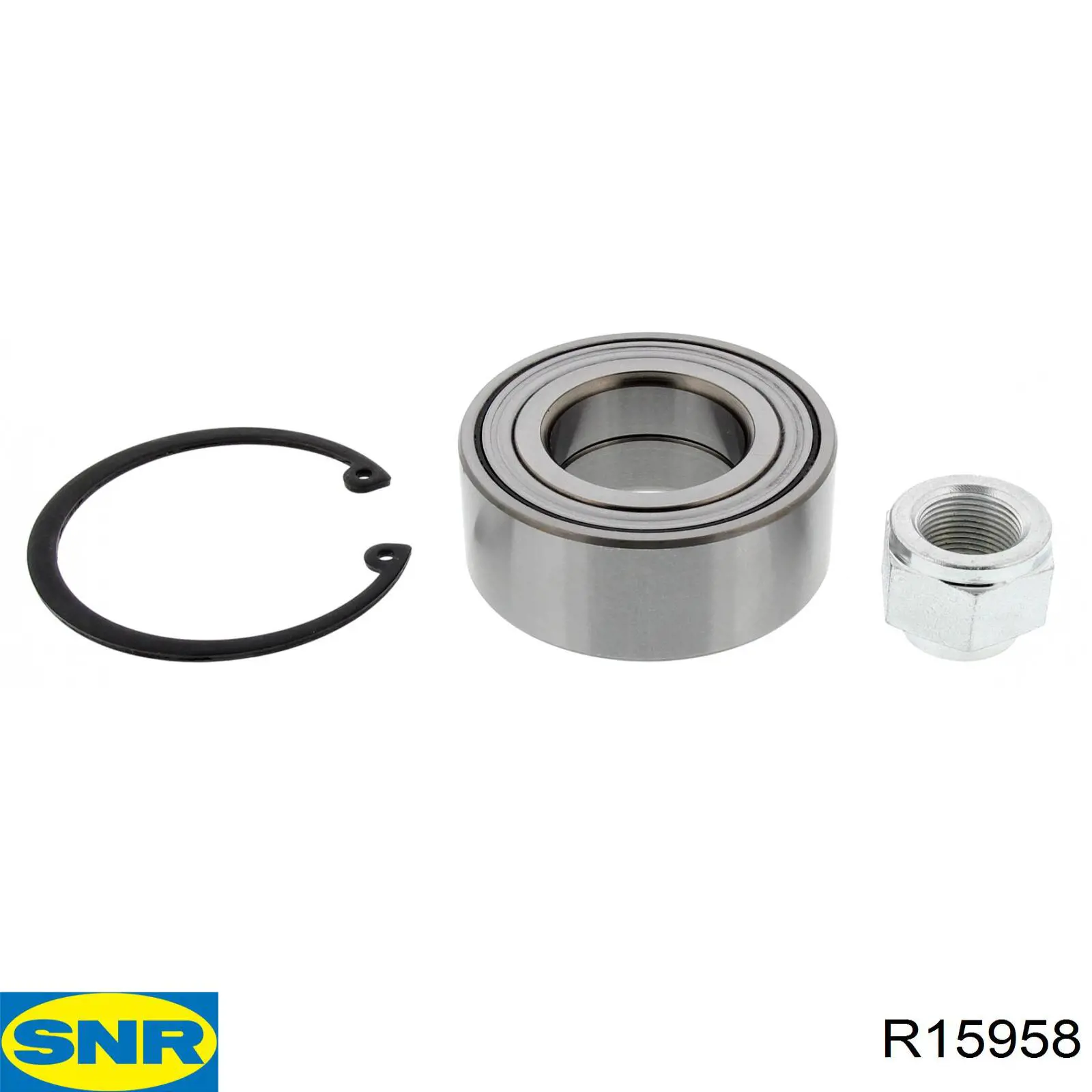 Комплект підшипник маточини передньої SNR R15958 ціна, від 28.75 USD