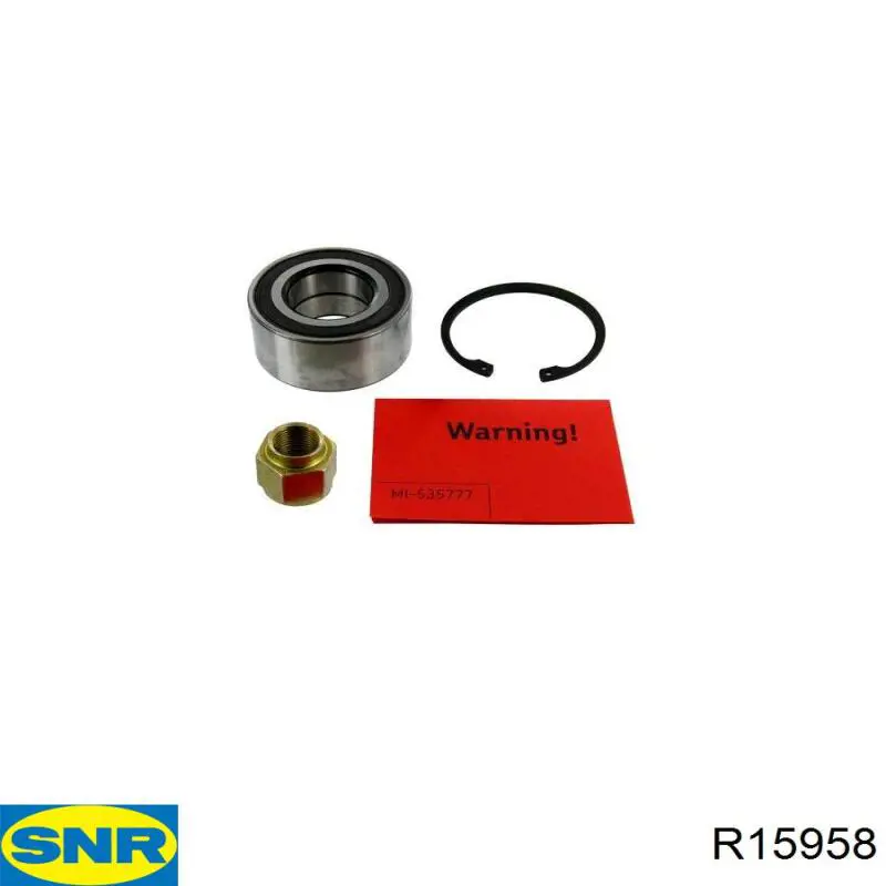 R15958 SNR Підшипник маточини передньої