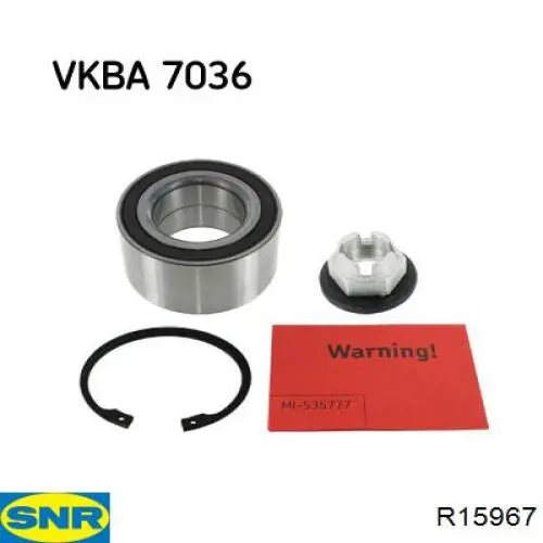 Купити R15967 SNR Підшипник ступиці передньої