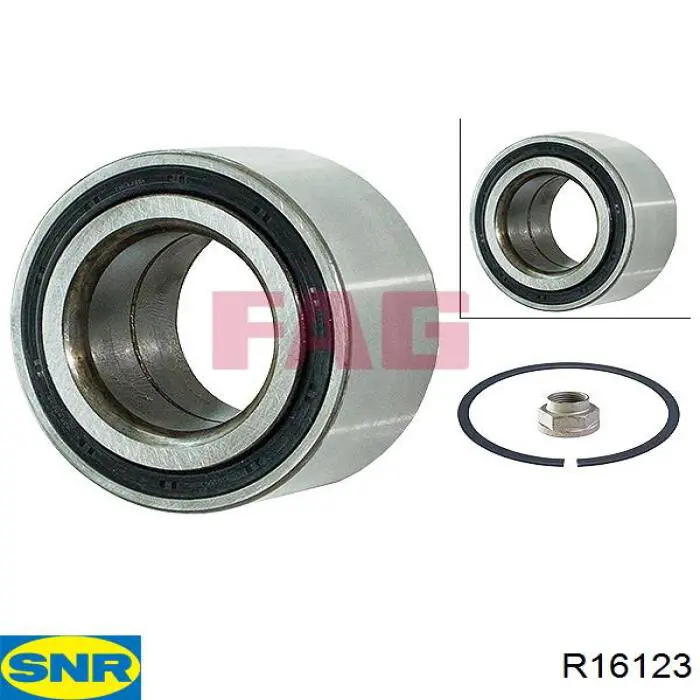 Купити R16123 SNR Підшипник ступиці передньої