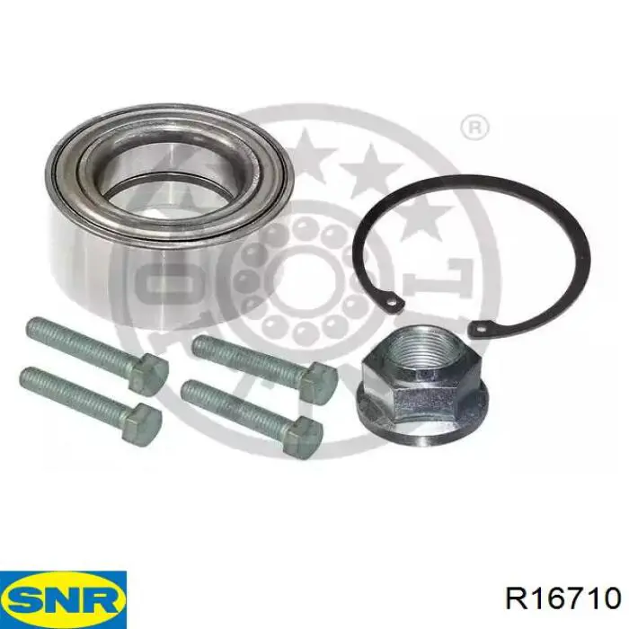Комплект підшипник маточини передньої SNR R16710 ціна, від 37.74 USD