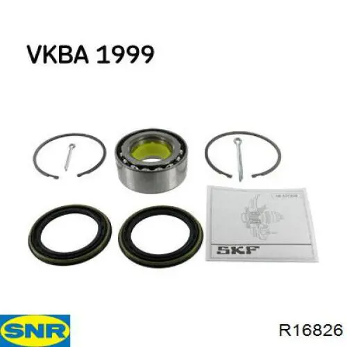 Комплект підшипник маточини передньої SNR R16826 ціна, від 23.32 USD