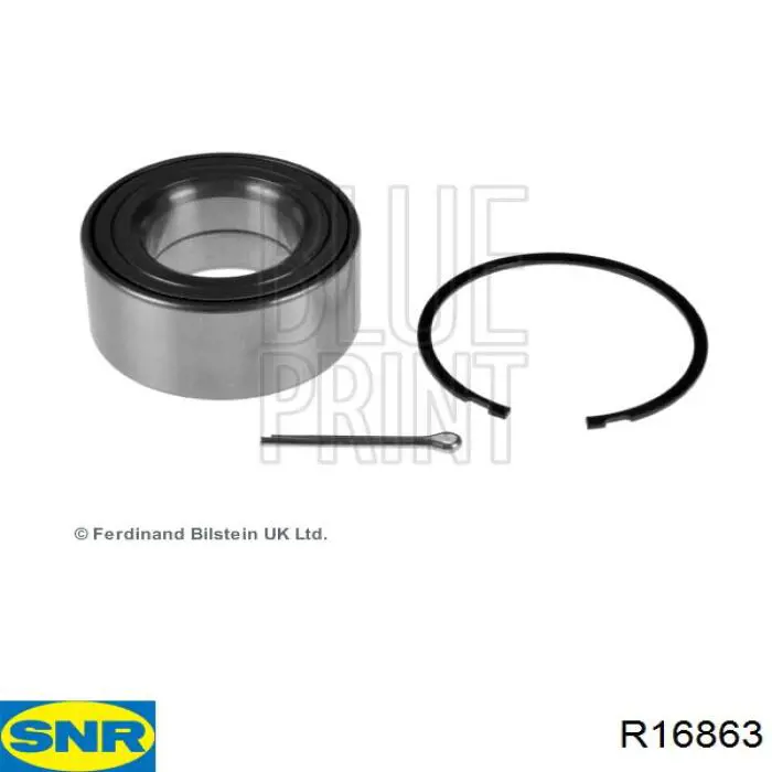 Комплект підшипник маточини передньої SNR R16863 ціна, від 26.30 USD