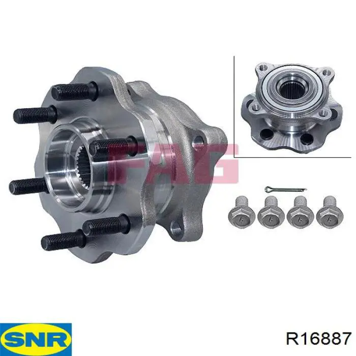 Маточини задніх коліс SNR R16887 ціна, від 91.19 USD
