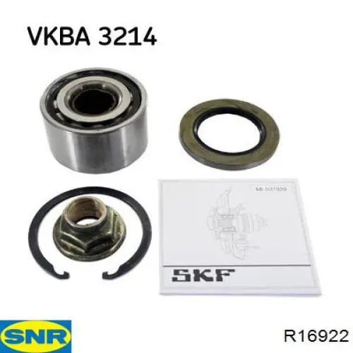 Комплект підшипник маточини передньої SNR R16922 ціна, від 38.99 USD