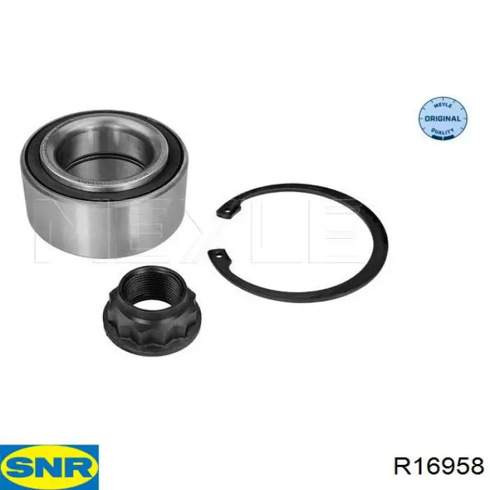 Комплект підшипник маточини передньої SNR R16958 ціна, від 38.41 USD