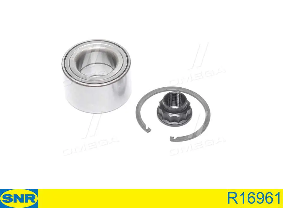 Комплект підшипник маточини передньої SNR R16961 ціна, від 22.55 USD