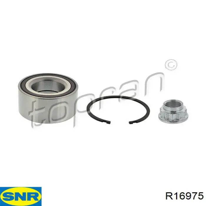 Комплект підшипник маточини передньої SNR R16975 ціна, від 44.53 USD