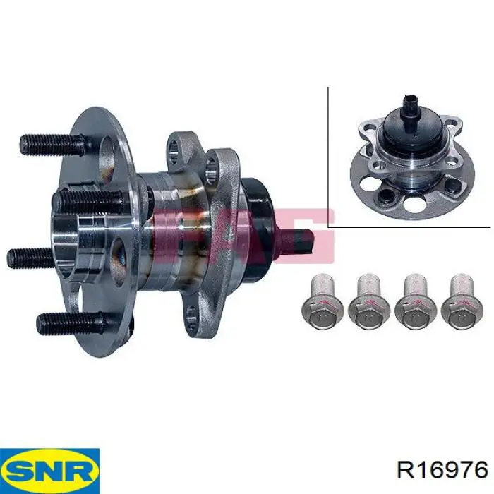 Купити R16976 SNR Підшипник ступиці колеса