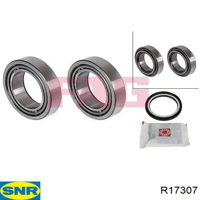 Підшипник маточини задньої SNR R17307 ціна, від 17.78 USD