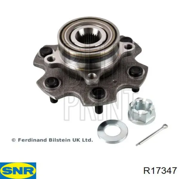Комплект підшипник маточини передньої SNR R17347 ціна, від 98.99 USD