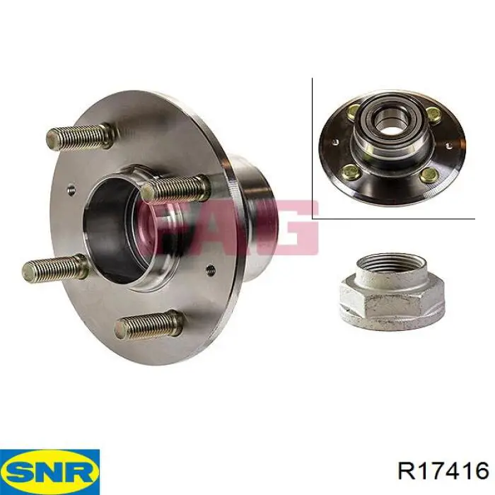Маточини задніх коліс SNR R17416 ціна, від 35.06 USD