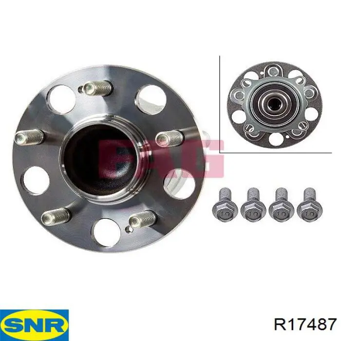 Купити R17487 SNR Підшипник ступиці колеса