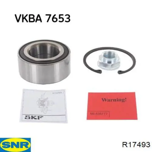 Маточина колеса передня SNR R17493 ціна, від 60.25 USD