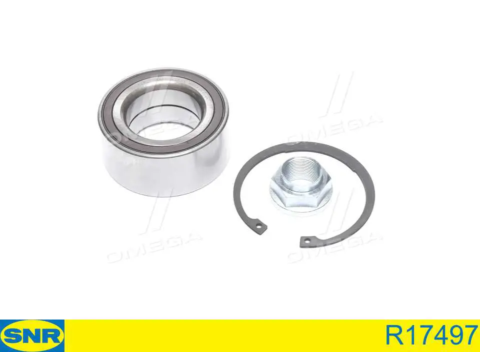 Комплект підшипник маточини передньої SNR R17497 ціна, від 54.06 USD