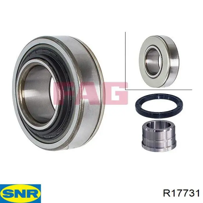 Купити R17731 SNR Підшипник задньої ступиці
