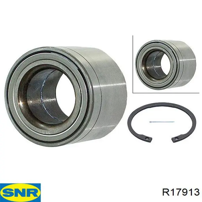 Комплект підшипник маточини передньої SNR R17913 ціна, від 31.14 USD