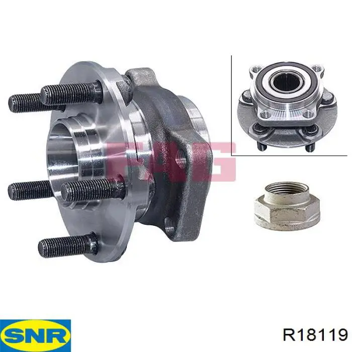 Передня маточина R18119 SNR