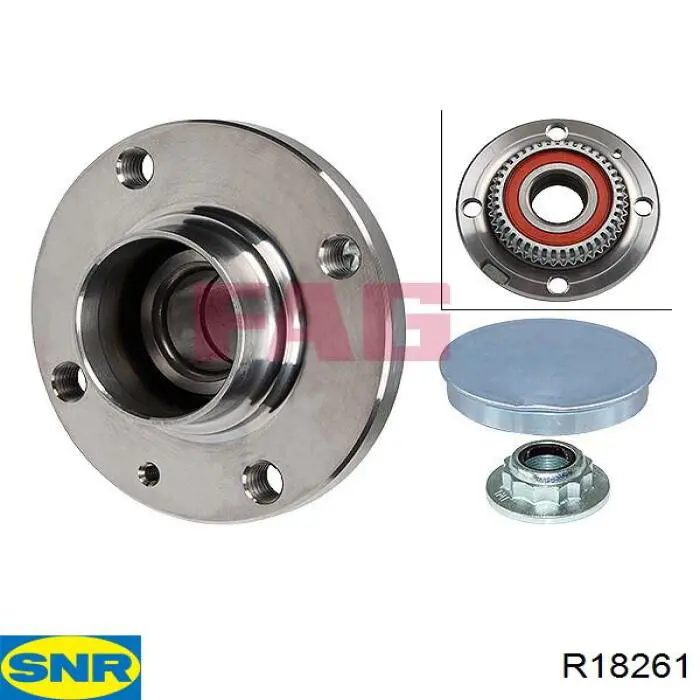 Купити R18261 SNR Підшипник ступиці колеса