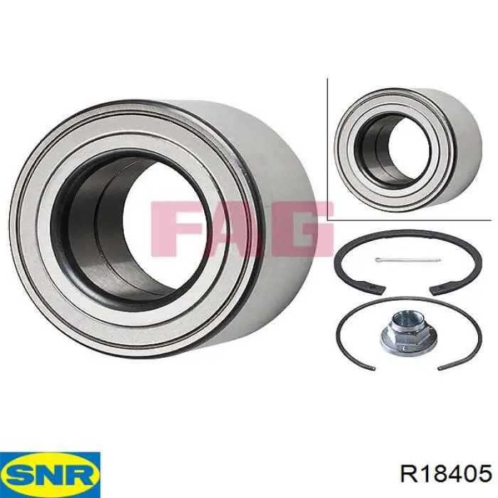Купити R18405 SNR Підшипник ступиці передньої
