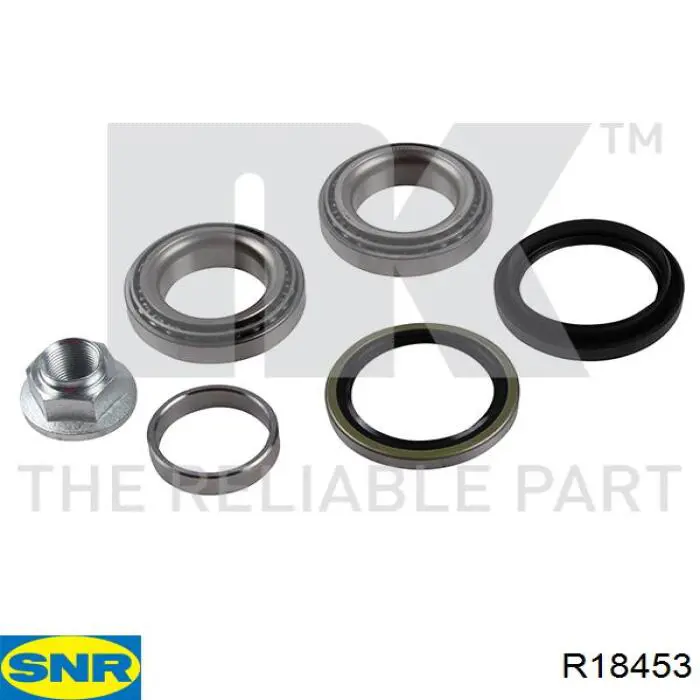 Комплект підшипник маточини передньої SNR R18453 ціна, від 21.48 USD
