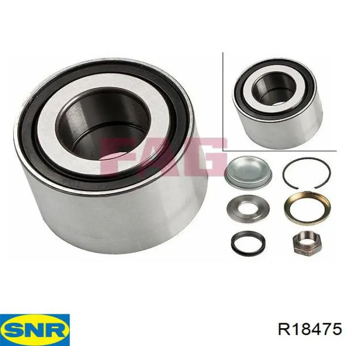 Підшипник маточини задньої SNR R18475 ціна, від 28.55 USD