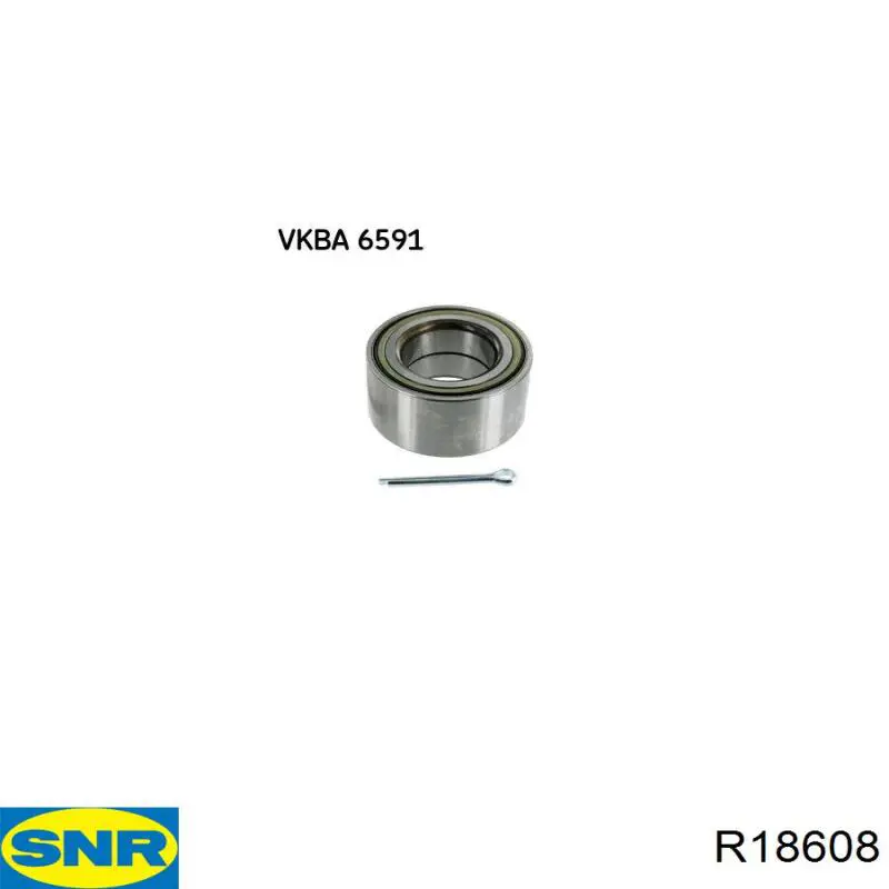 Комплект підшипник маточини передньої SNR R18608 ціна, від 30.46 USD