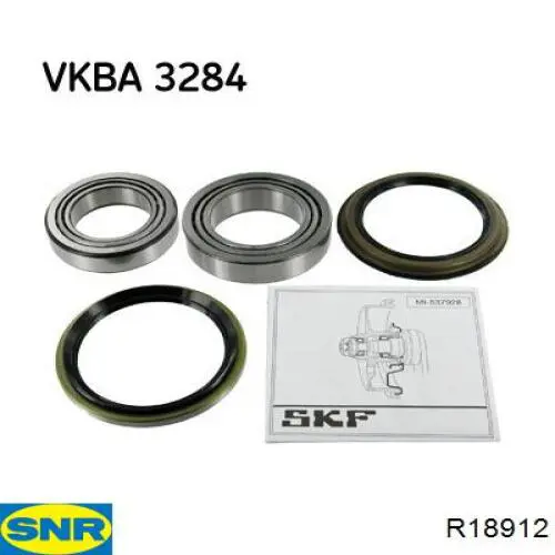 Купити R18912 SNR Підшипник ступиці передньої