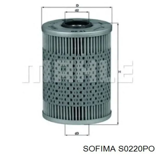 Масляний фільтр двигуна Sofima S0220PO ціна, від 4.79 USD